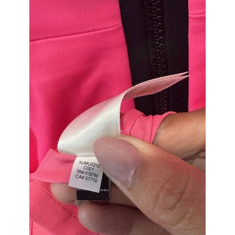 Kate Spade Carol Fit Flare Dress Size 2 Hot Pink Sleeveless Pockets Piped Trim